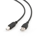 GEMBIRD USB 2.0 A-plug B-plug 1M cable black color | CCP-USB2-AMBM-1M