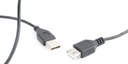 GEMBIRD USB 2.0 extension cable, 0.75 m, black | CC-USB2-AMAF-75CM/300-BK