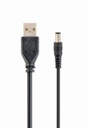 GEMBIRD USB AM to 3.5 mm power plug cable, 1.8 m, black color | CC-USB-AMP35-6
