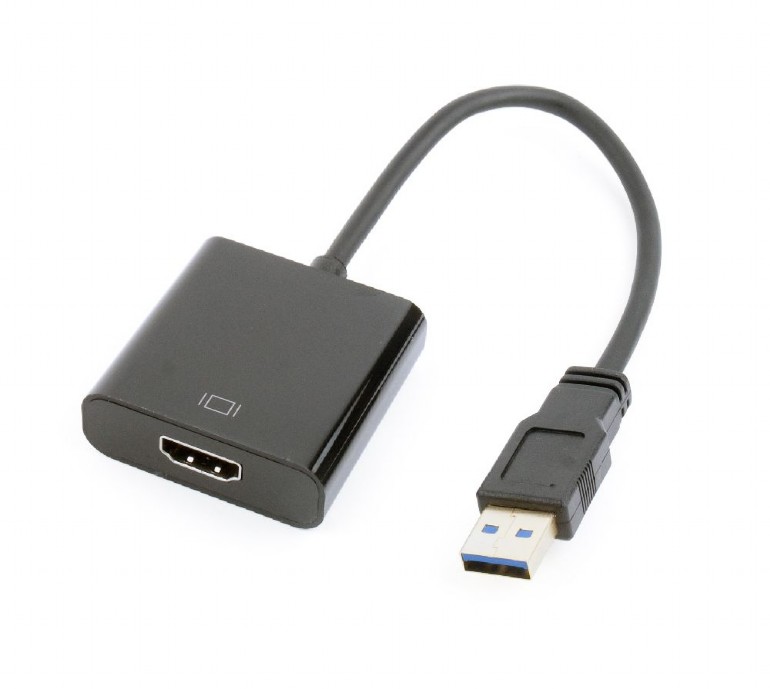 GEMBIRD USB to HDMI display adapter, black | A-USB3-HDMI-02