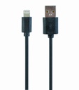 GEMBIRD USB to 8-pin sync and charging cable, black, 10 ft | CC-USB2-AMLM-10