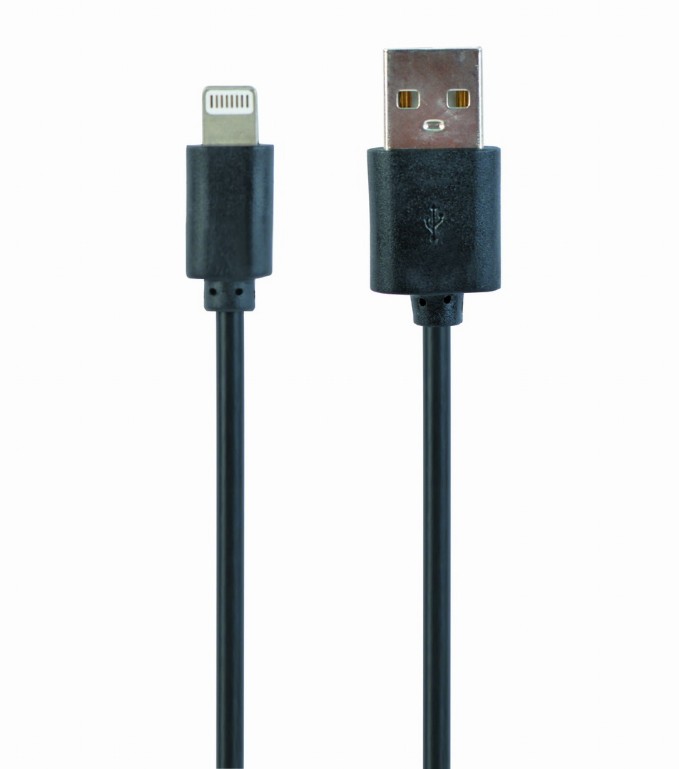 GEMBIRD USB sync and charging cable, black, 1 m | CC-USB2-AMLM-1M