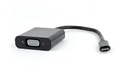 GEMBIRD USB-C to VGA adapter, black, blister | AB-CM-VGAF-01