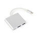 GEMBIRD USB type-C multi-adapter, Silver | A-CM-HDMIF-02-SV