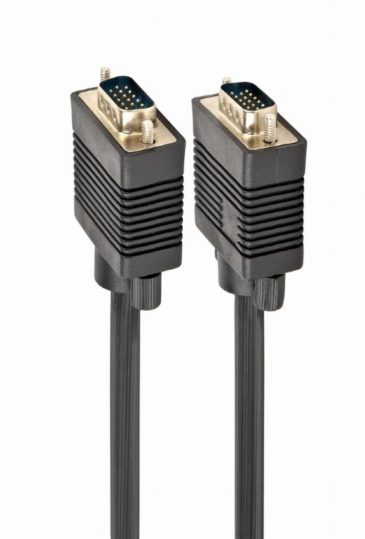 GEMBIRD Premium dual-shielded VGA cable with ferrite cores, 5 m, black | CC-PPVGA-5M-B