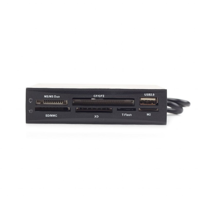 GEMBIRD Internal USB card reader/writer, black | FDI2-ALLIN1-02-B