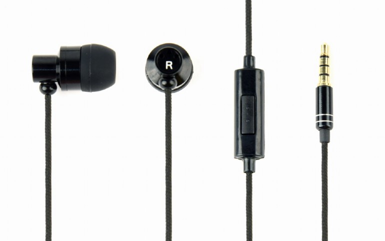 GEMBIRD Metal earphones with microphone, &quot;Paris&quot;, black | MHS-EP-CDG-B
