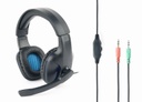 GEMBIRD Gaming headset with volume control, matte black | GHS-04