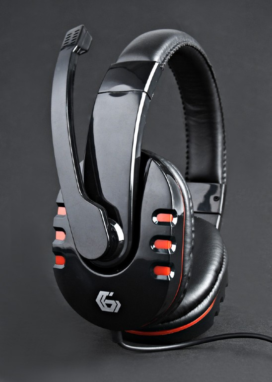 GEMBIRD Gaming headset with volume control, glossy black | GHS-402