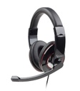 GEMBIRD USB stereo headset, glossy black | MHS-U-001