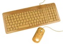 GEMBIRD Bamboo keyboard and mouse set | EG-KBM-001