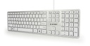 GEMBIRD Chocolate Keyboard, US layout, white | KB-MCH-02-W
