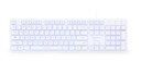GEMBIRD 3-color backlight multimedia keyboard, white, RU layout | KB-UML3-01-W-RU