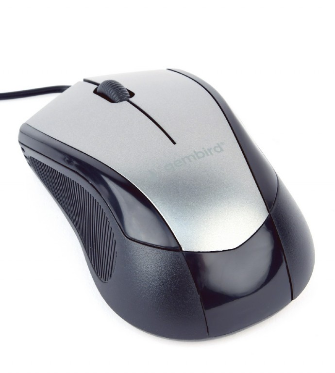 GEMBIRD Optical mouse, black/space grey | MUS-3B-02-BG