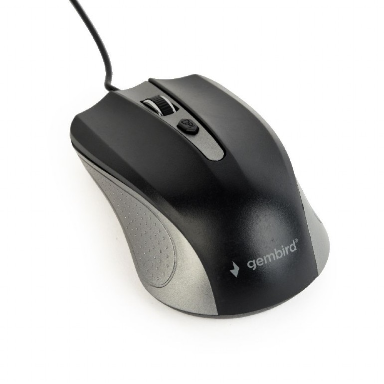 GEMBIRD Optical mouse, USB, spacegrey/black | MUS-4B-01-GB