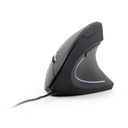 GEMBIRD Ergonomic 6-button optical mouse, black | MUS-ERGO-01