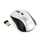 GEMBIRD Wireless optical mouse, black/silver | MUSW-4B-02-BS