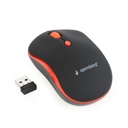 GEMBIRD Wireless optical mouse, black/red | MUSW-4B-03-R