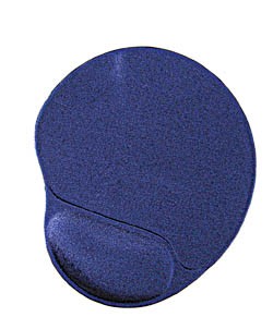 GEMBIRD Gel mouse pad with wrist support, blue | MP-GEL-B