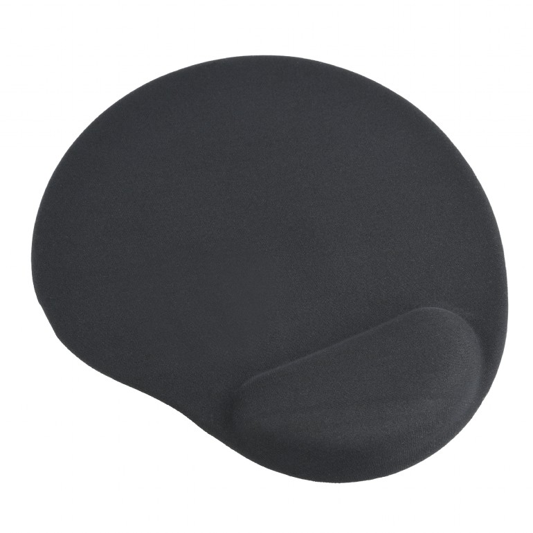 GEMBIRD Gel mouse pad with wrist support, black | MP-GEL-BK