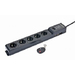 GEMBIRD Remote controlled 5 socket surge protector | EG-SP5-TNCU6B-RM