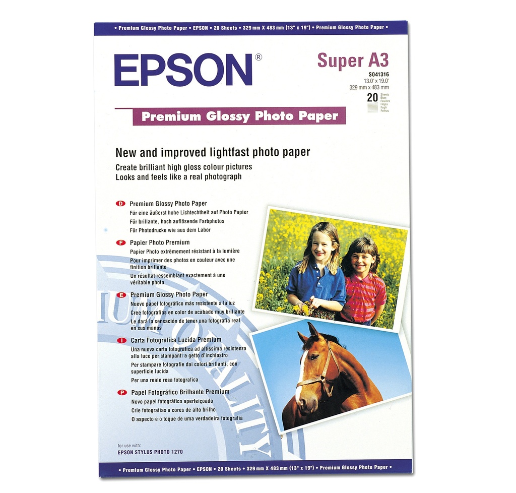 LETER EPSON A3+ PHOTO PAPER GLOSSY 255gsm C13S04131620CP[81979]