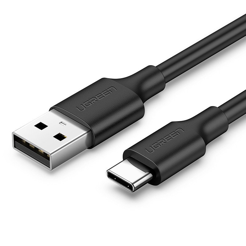 UGREEN USB-A 2.0 TO USB-C CABLE NICKEL PLATING 1M (BLACK)