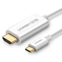 UGREEN USB TYPE C TO HDMI CABLE MALE TO MALE ABS CASE 1.5M (WHITE)