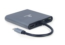 GEMBIRD USB Type-C 6-in-1 multi-port adapter (Hub3.1 + HDMI + VGA + PD + card reader + stereo audio)