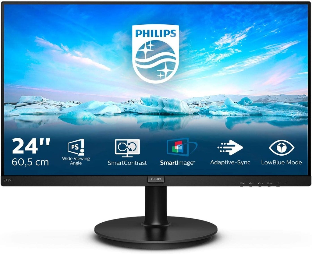 MONITOR PHILIPS 242V8A/00 23.8 INCH 16:9 WLED 1920X1080 1000:1 HDMI DP 1x 1.2