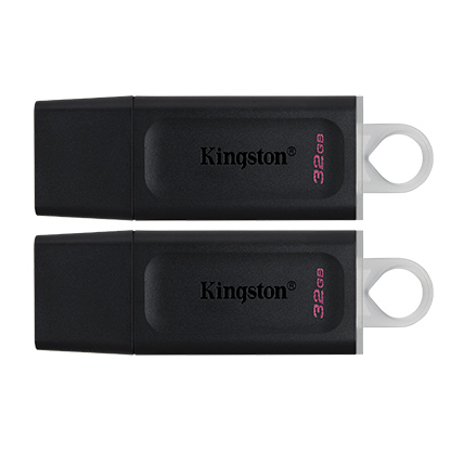 USB KINGSTON DT EXODIA 32GB USB 3.0 (2PCS) USB3.2 GEN1, BLACK+WHITE