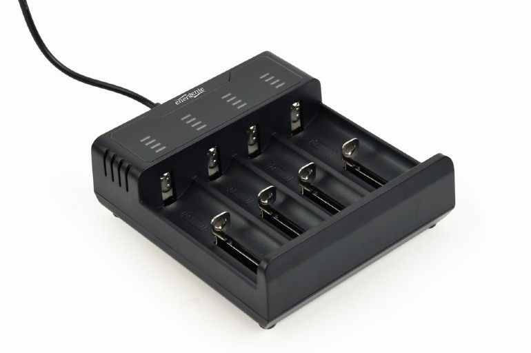 GEMBIRD Ni-MH + Li-ion Fast Battery Charger, black