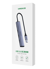 UGREEN 4-PORT USB3.0 HUB WITH USB-C POWER SUPPLY | CM219