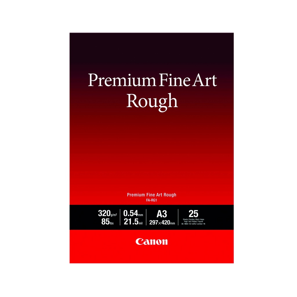 CANON Premium FineArt Rough A3 25 sheets | FA-RG1 A3 25 UNI