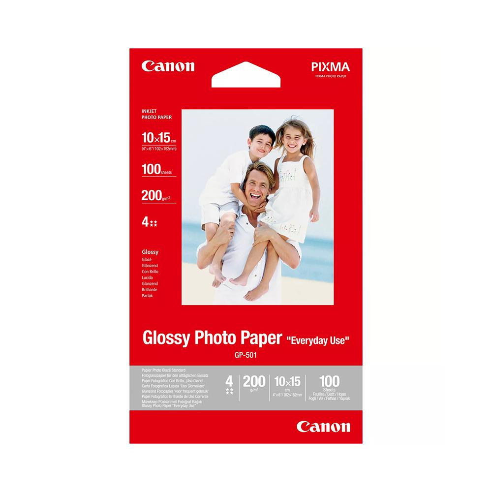 CANON Glossy Photo paper 4x6 100 Sheets | BJ MEDIA GP-501 4X6 100 SHEETS