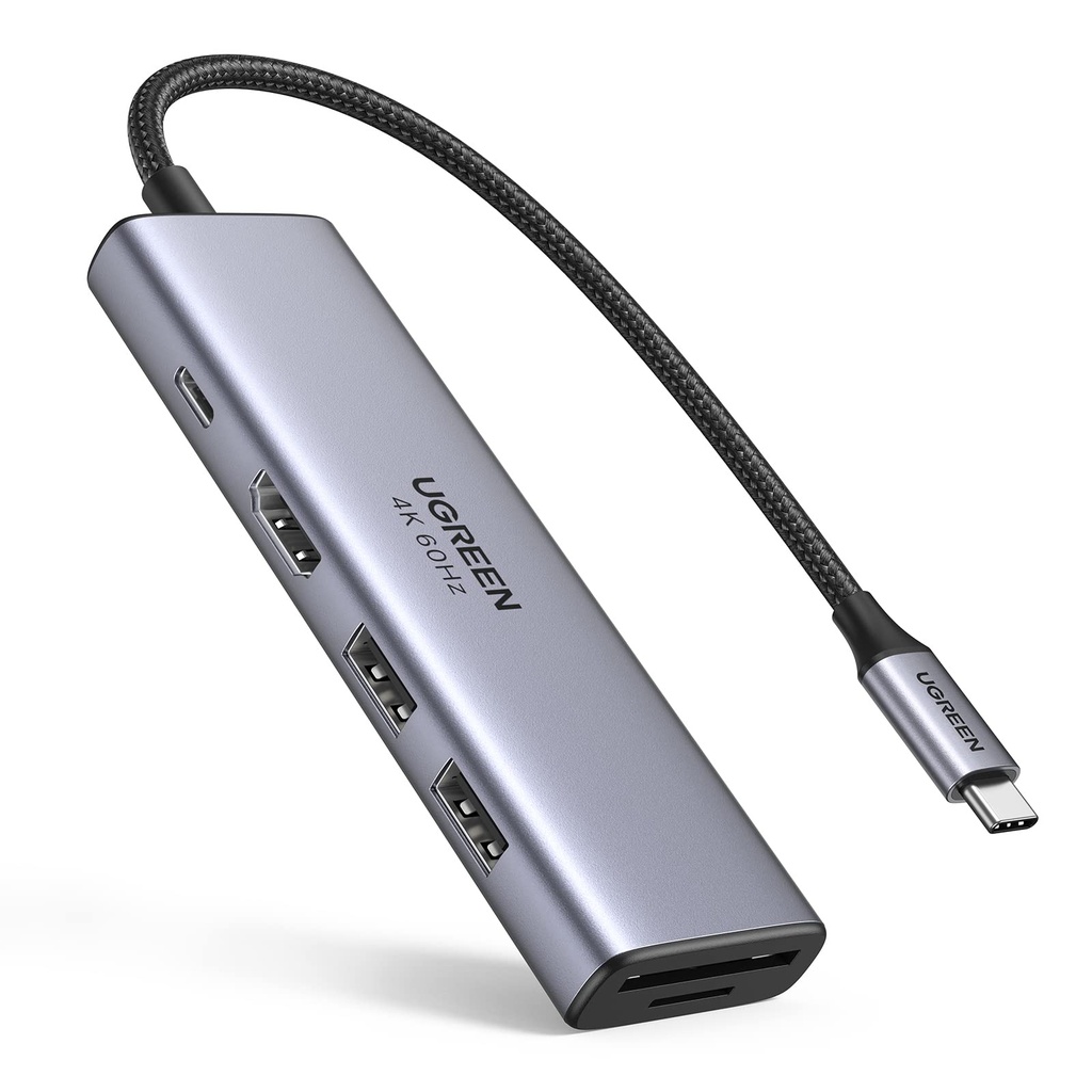 UGREEN USB-C MULTIFUNCTION ADAPTER WITH PD CHARGING | CM511