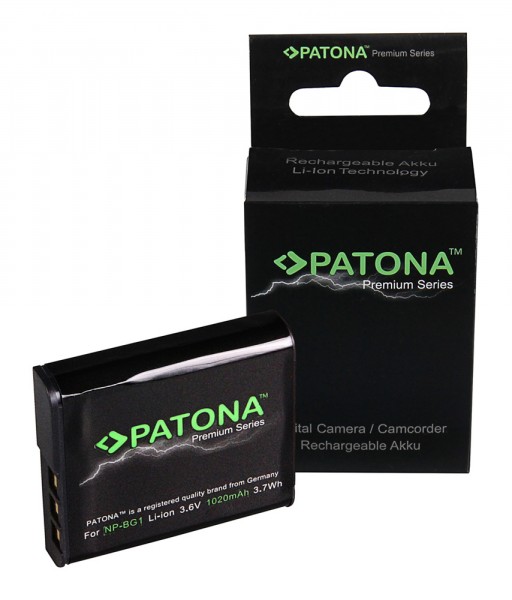 PATONA Premium Battery f. Sony NP-BG1 CyberShot DSC H55 DSC H70 DSC H90