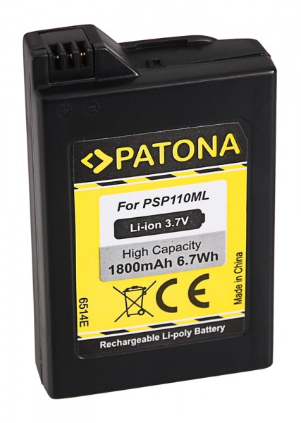PATONA Battery f. Sony PSP110ML PlayStation PSP Portable PSP-1000 PSP-1000G1 PSP1