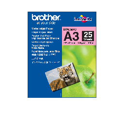 [A00402] LETER BROTHER A3 INKJET-PAPER MATT 145g/m2 BP60MA3 25CP [66155]