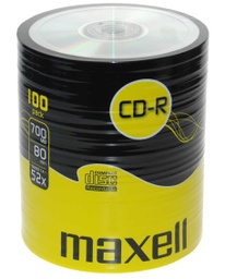 [A04549] DISC-CD MAXELL CD-R 80 52X 100 SHRINK