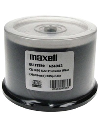 [A04551] DISC-CD MAXELL CD-R 80 52X 50S PR(M/USE W) NB