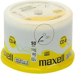 [A04552] DISC-CD MAXELL CD-R 80 PR 50S 52X  WI