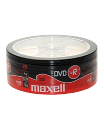 [A04566] DISC-DVD MAXELL DVD-R 47 16X25 SHRINK