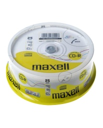 [A04611] DISC-CD MAXELL CD-R 80 52X 25S PR WI O2O