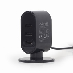 [A04843] GEMBIRD Universal USB desktop charger, 3.1 A, mixed colors (black, white) | EG-U3C3A-01-MX