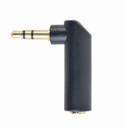 [A04897] GEMBIRD 3.5 mm stereo audio right angle adapter, 90° | A-3.5M-3.5FL