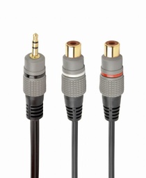 [A04949] GEMBIRD Premium RCA (M) to 2x RCA (F) splitter cable, 0.2 m | CCAP-RCAM2F-0.2M