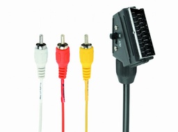 [A04963] GEMBIRD Bidirectional RCA to SCART audio-video cable, 1.8 m | CCV-519-001
