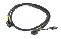 [A04995] GEMBIRD PCI-Express 6-pin male to 6+2 pin male power cable, 0.8 m, mesh jacket | CC-PSU-86