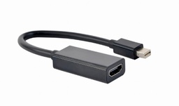 [A05034] GEMBIRD 4K Mini DisplayPort to HDMI adapter cable, black | A-mDPM-HDMIF4K-01
